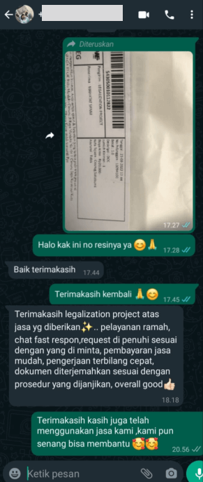 Testimoni Legalization