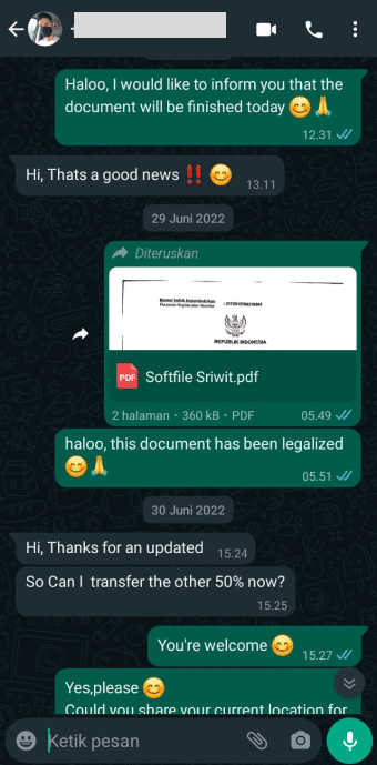Testimoni Legalization
