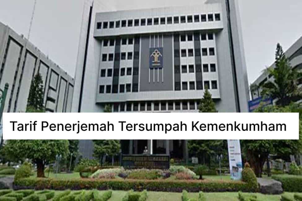 tarif penerjemah tersumpah kemenkumham