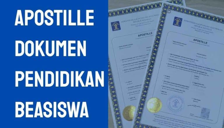 Apostille Dokumen Pendidikan Beasiswa