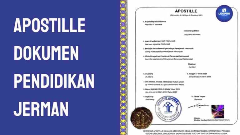 Apostille Dokumen Pendidikan Jerman