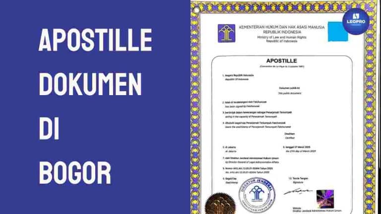 Apostille Dokumen di Bogor