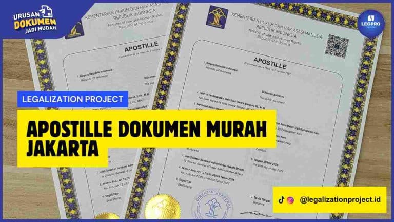Apostille Dokumen Murah Jakarta