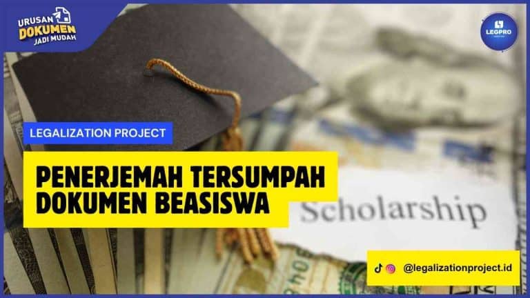Penerjemah Tersumpah Dokumen Beasiswa