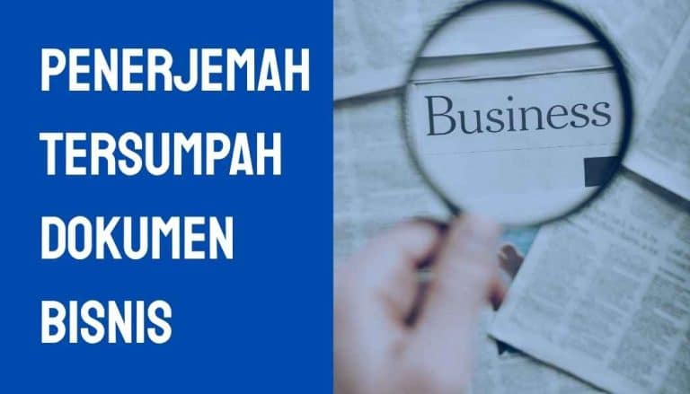 Penerjemah Tersumpah Dokumen Bisnis