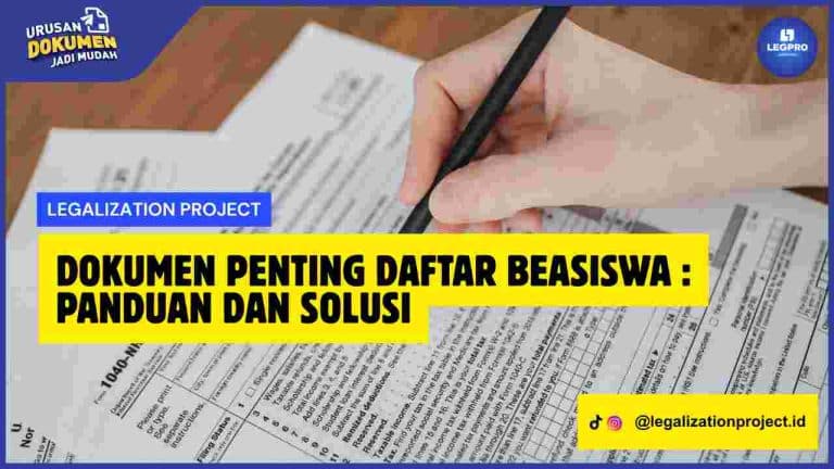 Dokumen Penting Daftar Beasiswa