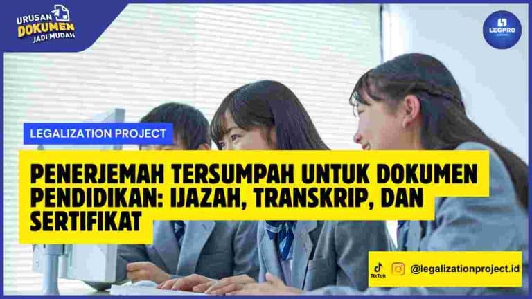 Penerjemah Tersumpah untuk Dokumen Pendidikan
