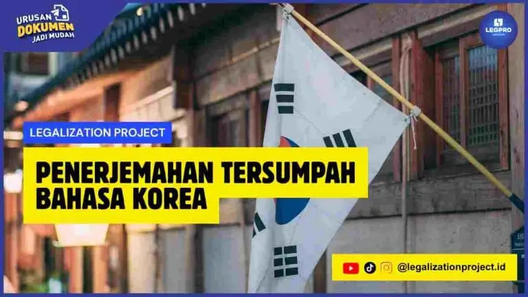 Penerjemahan Tersumpah Bahasa Korea