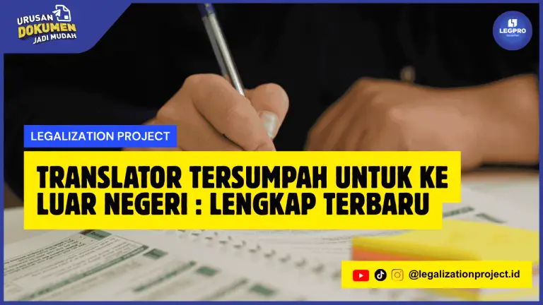 Translator Tersumpah untuk Ke Luar Negeri
